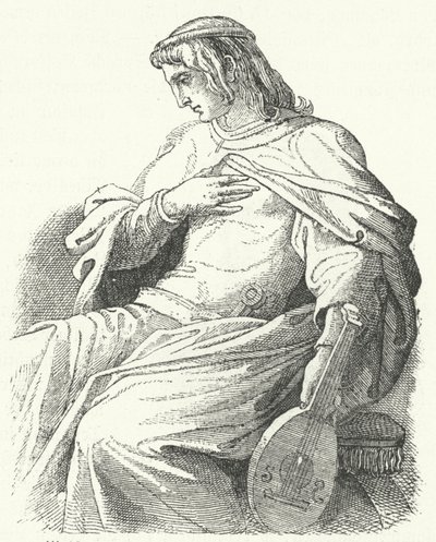 Wolfram von Eschenbach, Duitse ridder en dichter door Moritz Ludwig von Schwind