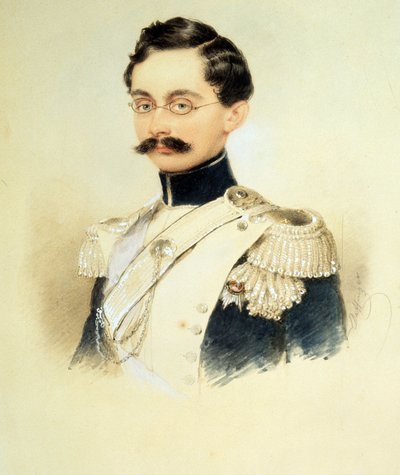 Portret van Adolphe I, Hertog van Nassau, Groothertog van Luxemburg (1817-1905) door Moritz Michael Daffinger