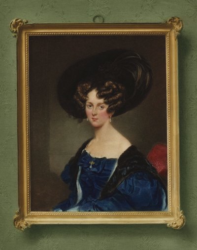 Portret van Johanna Georgine von Arthaber door Moritz Michael Daffinger