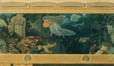 De mooie Melusine: IX. Melusines moederverdriet door Moritz Ludwig von Schwind