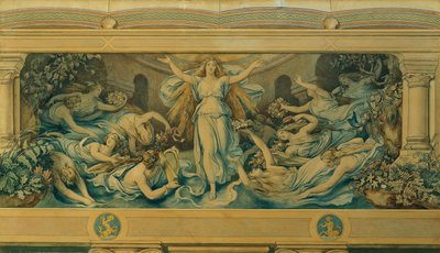 De mooie Melusine: V. Het heiligdom door Moritz Ludwig von Schwind