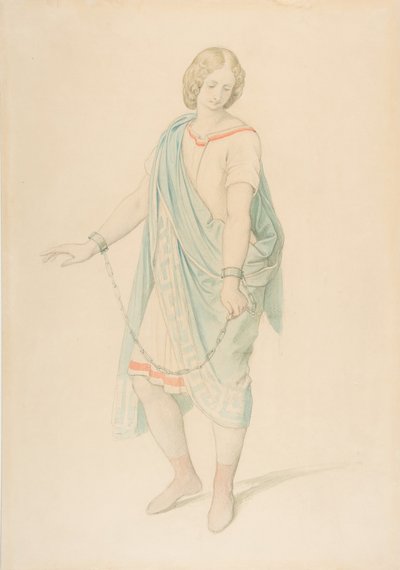 De sopraan Karoline Hetzenecker in de rol van Sesto in La Clemenza di Tito, ca. 1848 door Moritz Ludwig von Schwind