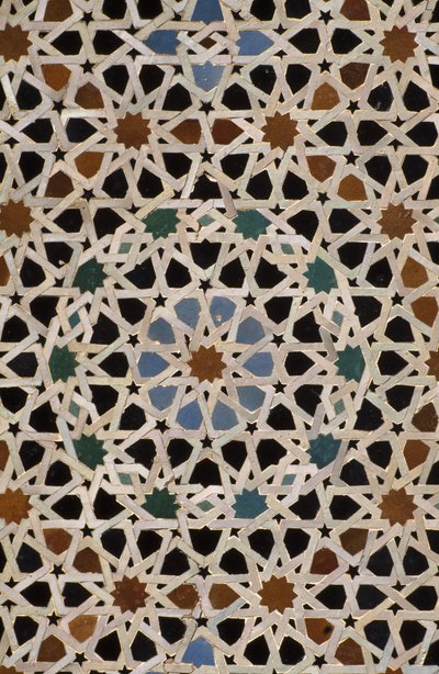 Bou Inania Madrasa, zellij tegelwerk door Moroccan School