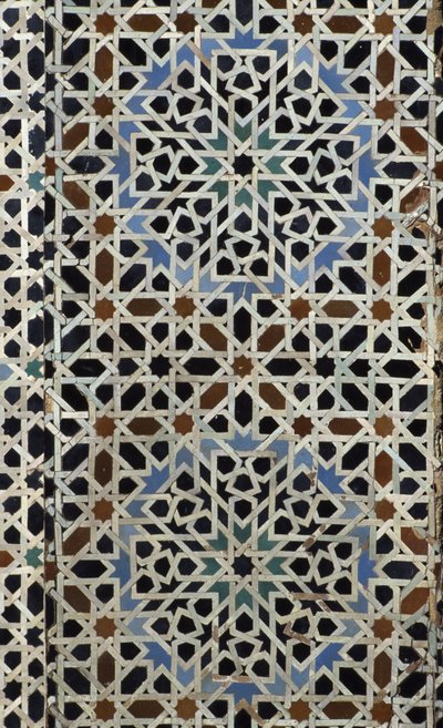 Bou Inania Madrasa, zellij tegelwerk, 14e eeuw door Moroccan School