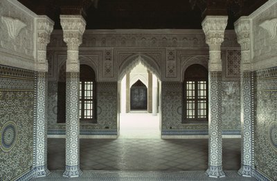 Binnenzicht op de Kasbah van Thamiel glaoui door Moroccan School