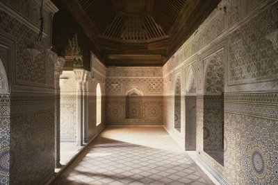 Binnenzicht op de Kasbah van Thamiel glaoui door Moroccan School