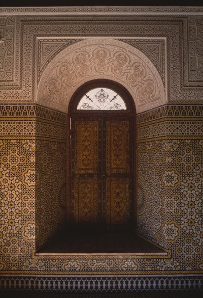 Kasbah van Thamiel glaoui, raam (keramiek) door Moroccan School