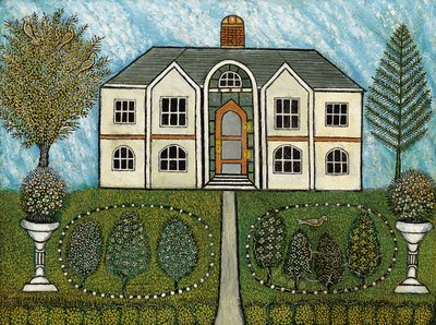 Thuis met Waterfonteinen door Morris Hirshfield