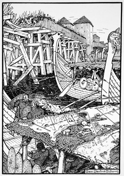 De slag bij London Bridge door Morris Meredith Williams