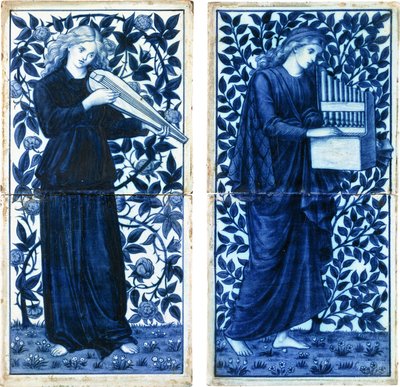 Een set van vier William Morris Co, ca. 1900 door Morris and Company