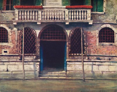 Een deur, Venetië, 1903 door Mortimer L Menpes