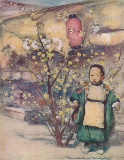 Een kleine Japanse jongen, ca. 1887 door Mortimer L Menpes