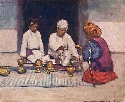 Een Shan-hoofdman en zijn vrouw, 1903 door Mortimer L Menpes