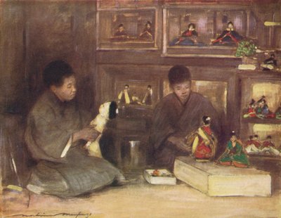 Een speelgoedwinkel, ca. 1887, 1901 door Mortimer L Menpes