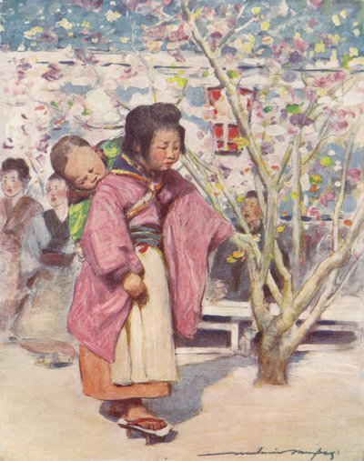 Baby en Baby, ca. 1887, 1901 door Mortimer L Menpes