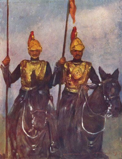 Lijfwacht van Zijne Hoogheid Dogra Sowar Kashmir door Mortimer L Menpes