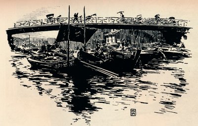 Osaka, Japan, ca. 1900 door Mortimer L Menpes