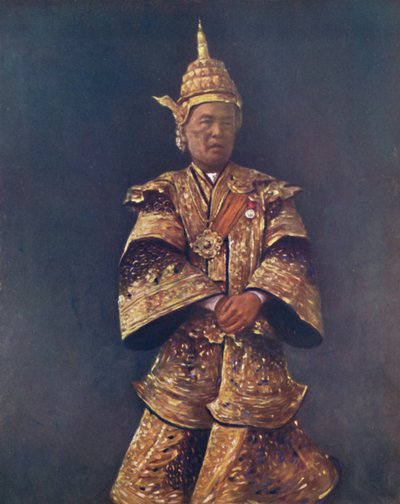 Shan Chef bij de Durbar door Mortimer L Menpes