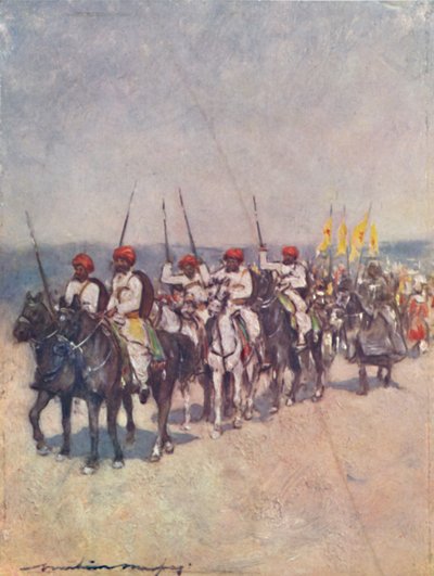 Speerdragers uit Cutch, 1903 door Mortimer L Menpes