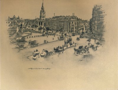 Trafalgar Square door Mortimer L Menpes