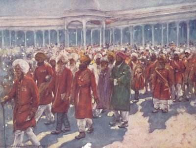 Veteranen van de Muiterij op de Grote Dag, 1903 door Mortimer L Menpes
