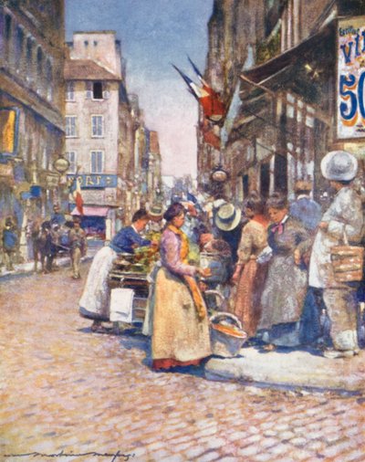 Een Hoek aan de Rue de Seine door Mortimer Ludington Menpes