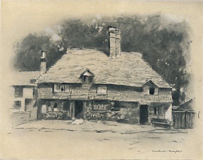 Een Cottage in Surrey, 1903 door Mortimer Ludington Menpes