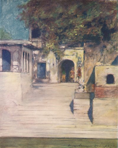 Een Beroemde Bron, Delhi, 1905 door Mortimer Ludington Menpes