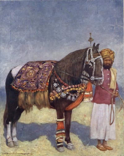 Een paard uit Jodhpur door Mortimer Ludington Menpes