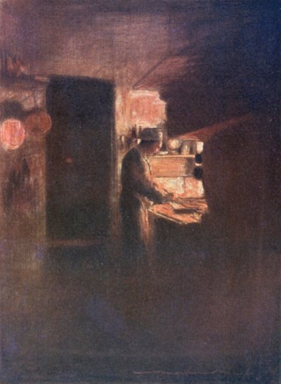 Een Parijse keuken door Mortimer Ludington Menpes