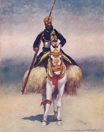 Een bediende uit Alwar, 1903 door Mortimer Ludington Menpes