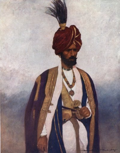 Een soldaat van Zijne Hoogheid Dogra Sowar door Mortimer Ludington Menpes