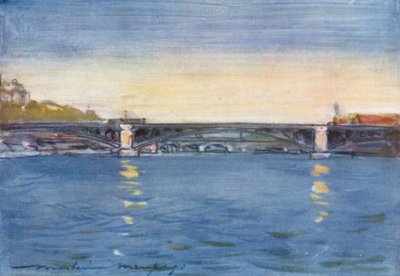 Middag aan de Seine door Mortimer Ludington Menpes