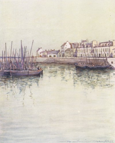 Haven van Concarneau door Mortimer Ludington Menpes