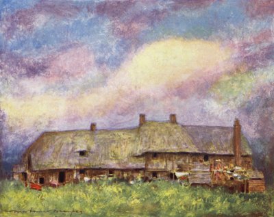 Cottages, Dorchester door Mortimer Ludington Menpes