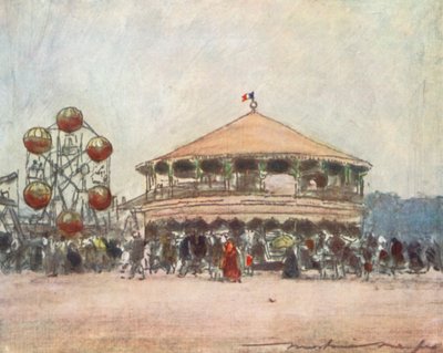 Feest bij Hotel Des Invalides door Mortimer Ludington Menpes