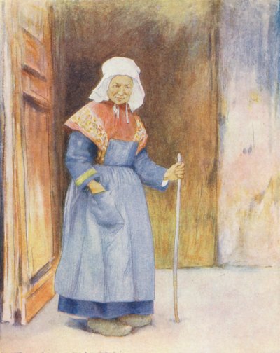 In de Portiek van de Kathedraal, Quimper door Mortimer Ludington Menpes