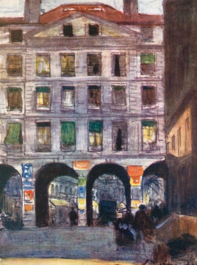 In de Rue St Honore door Mortimer Ludington Menpes