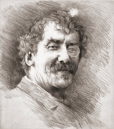 James McNeill Whistler (portret) door Mortimer Ludington Menpes