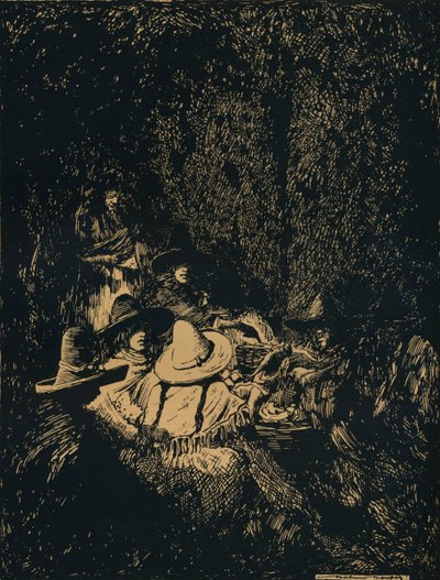 Nachtelijke scène in Puebla, c1895 door Mortimer Ludington Menpes