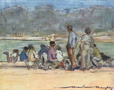Vijver bij de Tuilerieën door Mortimer Ludington Menpes