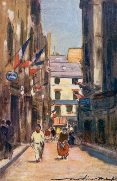 Rue de Seine door Mortimer Ludington Menpes