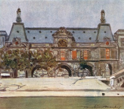 Het Louvre door Mortimer Ludington Menpes
