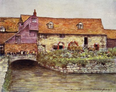 De Molen in Abingdon door Mortimer Ludington Menpes