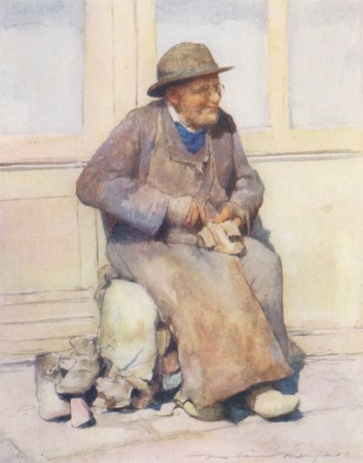 De dorpsschoenmaker door Mortimer Ludington Menpes