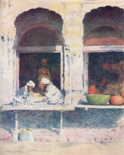 Werkers in zilver en goud, 1905 door Mortimer Ludington Menpes