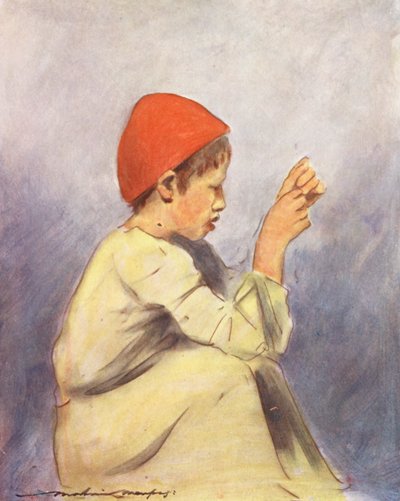 Wereldkinderen: Jongen Kleermaker door Mortimer Ludington Menpes