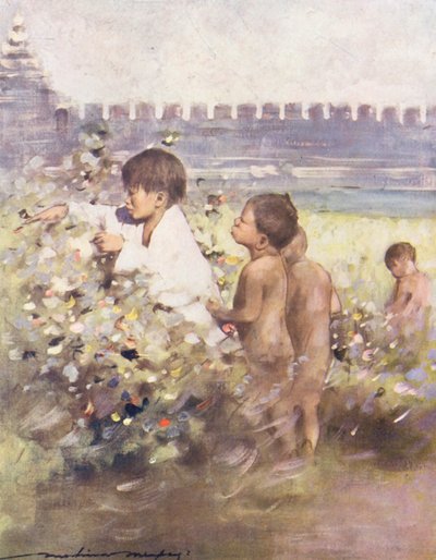 Wereldkinderen: Birmees, Een vondst door Mortimer Ludington Menpes