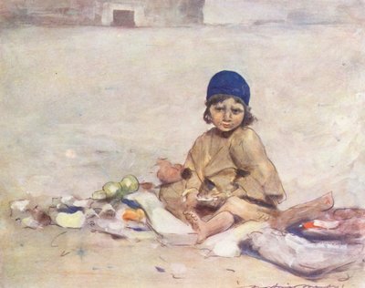 Wereldkinderen: Kasjmier, Stilzittend door Mortimer Ludington Menpes
