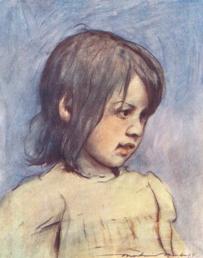 Wereldkinderen: Italiaans, ruige lokken door Mortimer Ludington Menpes